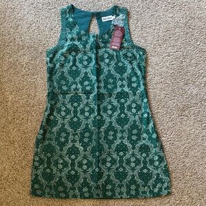fabindia Green Silk-Blend Printed tunic